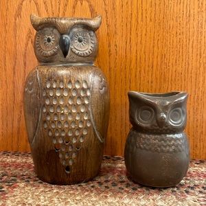Owl candle holders